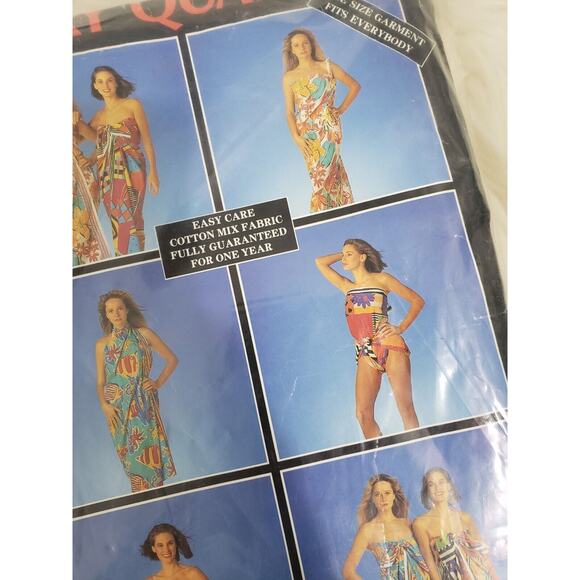 GORGEOUS BNIB MARY QUANT Vintage 1980s Pareo Beach Wrap/Sarong mod mom retro mia - Picture 3 of 8
